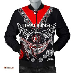 St. George Illawarra Dragons Men Bomber Jacket Aboriginal