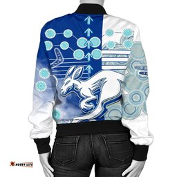 Melbourne Kangaroos Women Bomber Jacket Indigenous North - Roos