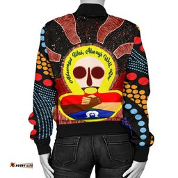 Aboriginal and Torres Strait Islander Women's Bomber Jacket - Naidoc Style