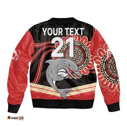 Custom Personalised NRL Redcliffe Dolphins Bomber Jacket