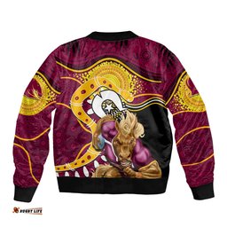 Broncos Mascot NRL Bomber Jacket NAIDOC