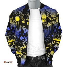 Australia Bomber Jacket - Australian Aboriginal Golden Wattle - Men