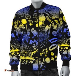 Australia Bomber Jacket - Australian Aboriginal Golden Wattle - Men