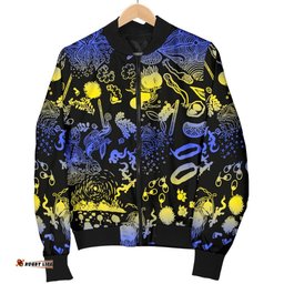 Australia Bomber Jacket - Australian Aboriginal Golden Wattle - Men
