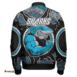 Sharks Rugby Bomber Jacket - Custom Sharks Bomber Jacket RLT13