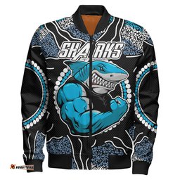 Sharks Rugby Bomber Jacket - Custom Sharks Bomber Jacket RLT13