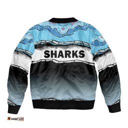 Cronulla-Sutherland Sharks Rugby Bomber Jacket Simple Style