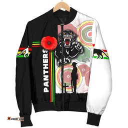 Penrith Panthers Men's Bomber Jacket Anzac Day Power Style