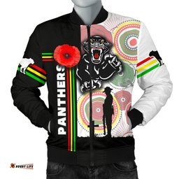 Penrith Panthers Men's Bomber Jacket Anzac Day Power Style
