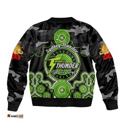 Sydney Thunder ANZAC 2024 Bomber Jacket Lest We Forget Poppy Mix Camouflage
