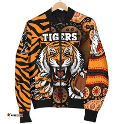 Custom Personalised Tigers Women's Bomber Jacket Wests Tiger Skin Style