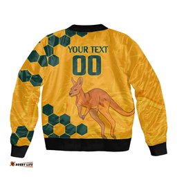 Custom Australia Day Soccer Socceroos Bomber Jacket We Are One And Free