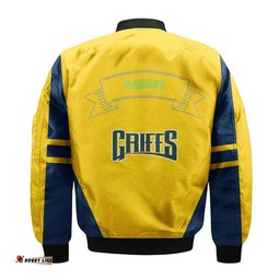 Canberra Raiders Bomber Jacket Flame Ball - NRL