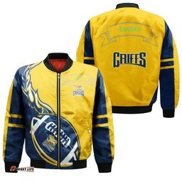 Canberra Raiders Bomber Jacket Flame Ball - NRL