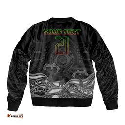Custom Panthers Rugby Bomber Jacket The Starry Night Indigenous