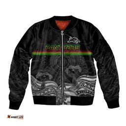 Custom Panthers Rugby Bomber Jacket The Starry Night Indigenous