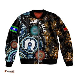 NAIDOC Week 2024 Aussie Aboriginal Bomber Jacket Sparks of Fire