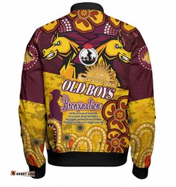 Australia Brisbane Anzac Day Custom Bomber Jacket - Old Boys Bronxnation Bomber Jacket