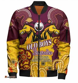 Australia Brisbane Anzac Day Custom Bomber Jacket - Old Boys Bronxnation Bomber Jacket