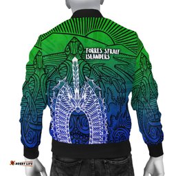 Torres Strait Islanders Women's Bomber Jacket - Turtle and Dhari Mask