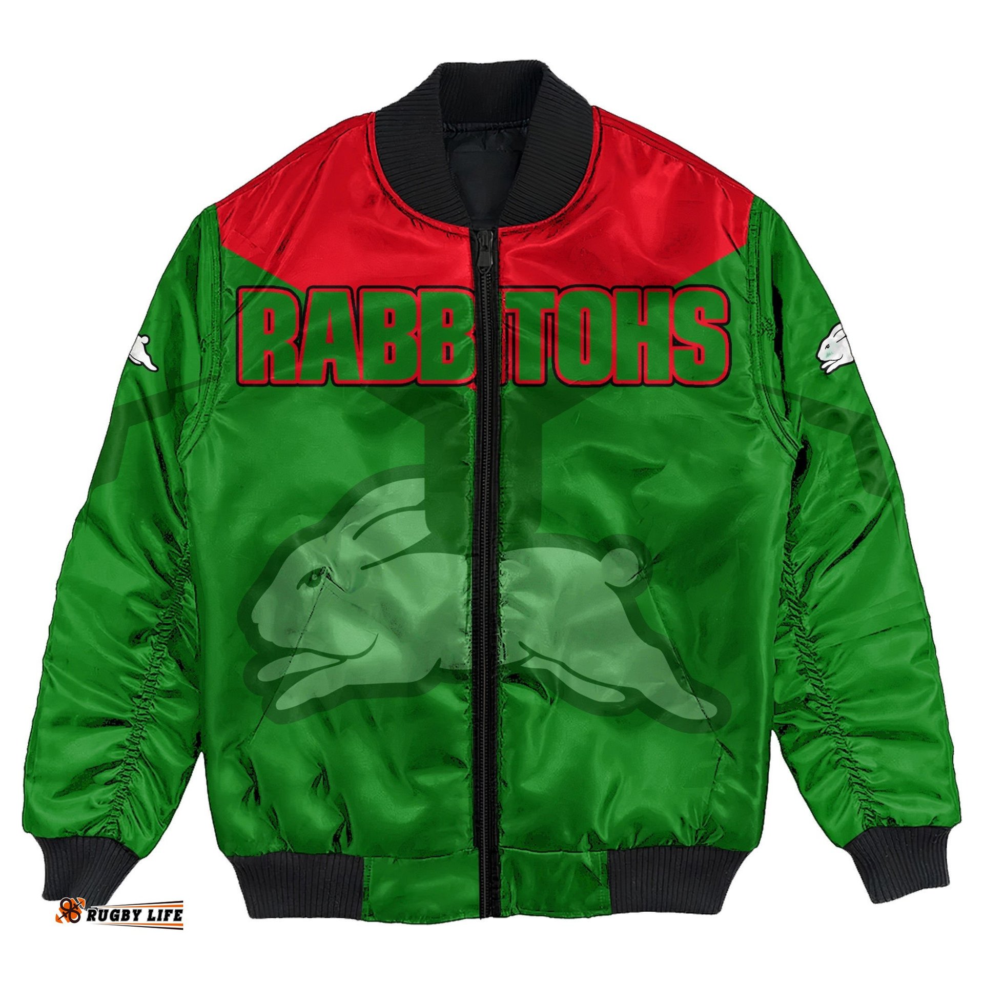 South Sydney Rabbitohs Bomber Jacket Drinking style - NRL