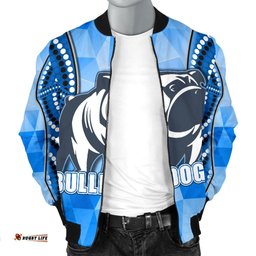 Bulldogs Men's Bomber Jacket Indigenous Snappy