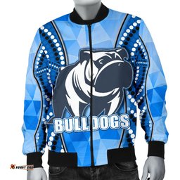 Bulldogs Men's Bomber Jacket Indigenous Snappy