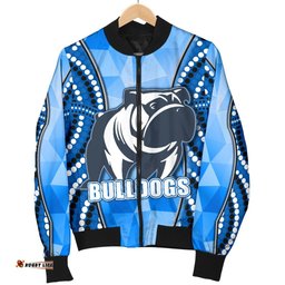 Bulldogs Men's Bomber Jacket Indigenous Snappy