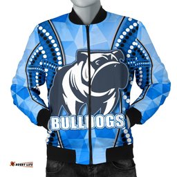 Bulldogs Men's Bomber Jacket Indigenous Snappy