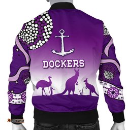 Dockers Men Bomber Jacket Indigenous Fremantle - Freo