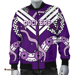 Dockers Men Bomber Jacket Indigenous Fremantle - Freo