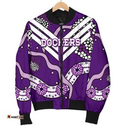 Dockers Men Bomber Jacket Indigenous Fremantle - Freo