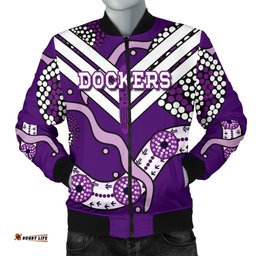 Dockers Men Bomber Jacket Indigenous Fremantle - Freo