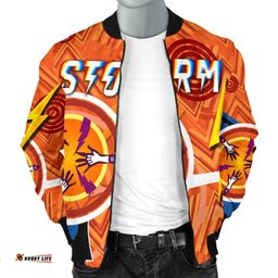 Melbourne Storm Bomber Jacket Simple Indigenous For Men - Orange