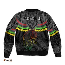 Panthers Rugby Bomber Jacket Polynesian and Aboriginal Vibe