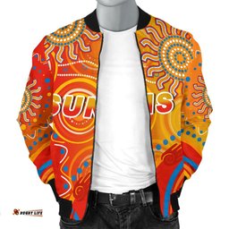Suns Men Bomber Jacket Sun Indigenous Gold Coast
