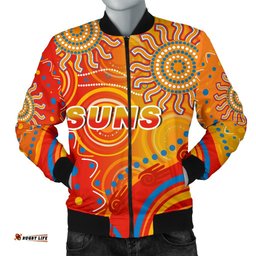 Suns Men Bomber Jacket Sun Indigenous Gold Coast