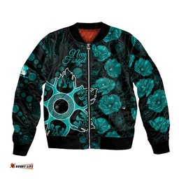 Heat Cricket Never Forget Custom Bomber Jacket ANZAC Day with Poppy Aboriginal