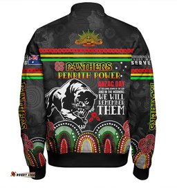 Australia Penrith City Anzac Custom Bomber Jacket - Penrith Power Bomber Jacket