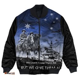 Anzac Day Australia Light Horse Bomber Jacket