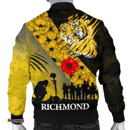Richmond Tigers Men's Bomber Jacket Lest We Forget