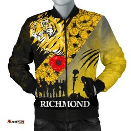Richmond Tigers Men's Bomber Jacket Lest We Forget