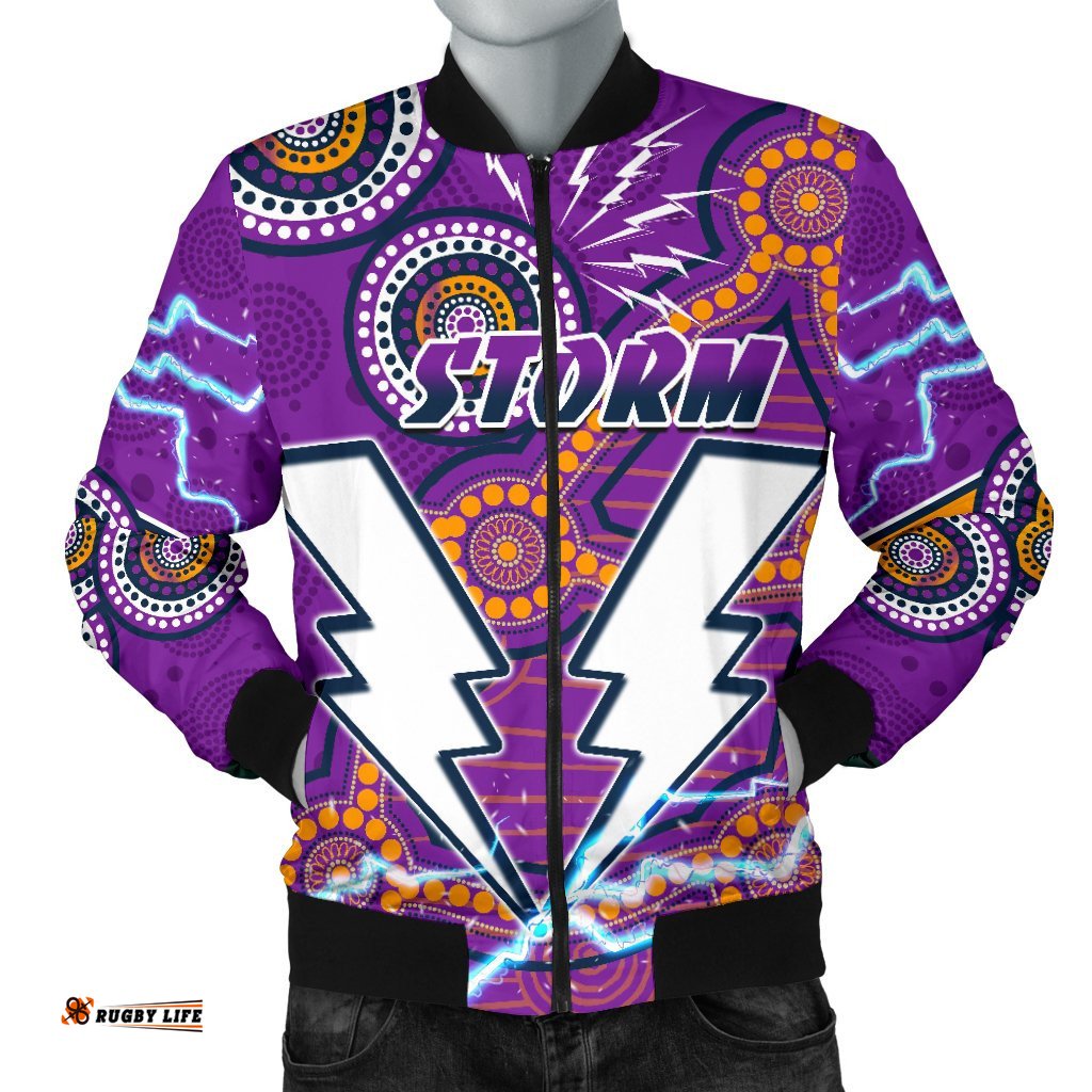 Storm Men Bomber Jacket Melbourne Indigenous Thunder