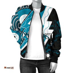 Power Women Bomber Jacket Thunda Port Adelaide