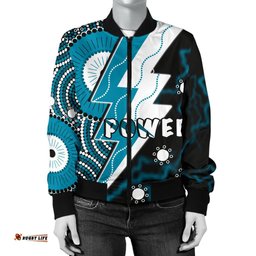 Power Women Bomber Jacket Thunda Port Adelaide