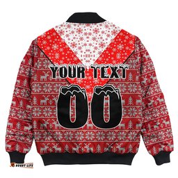 Custom St. George Illawarra Dragons Aboriginal Tattoo Bomber Jackets