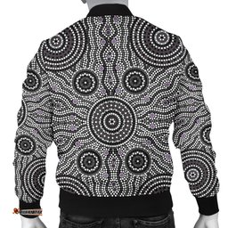 Bomber Jacket - Aboriginal Dot Painting Jacket Ver04 - Men