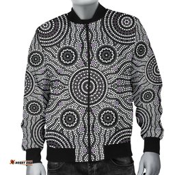 Bomber Jacket - Aboriginal Dot Painting Jacket Ver04 - Men