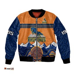 Brumbies Rugby 1995 Super Indigenous Version Bomber Jacket
