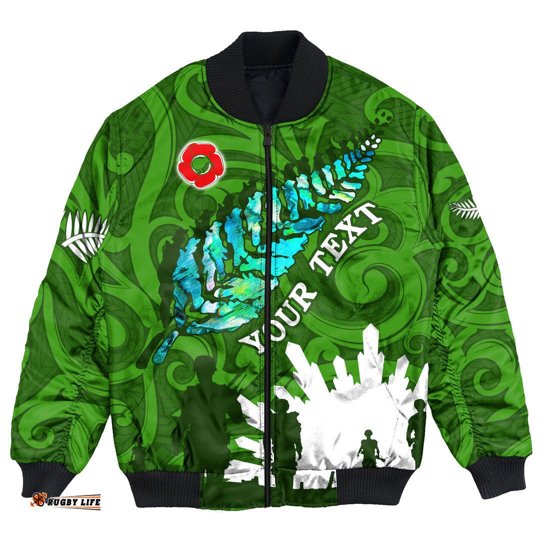 Custom New Zealand Anzac Walking In The Sun Bomber Jacket
